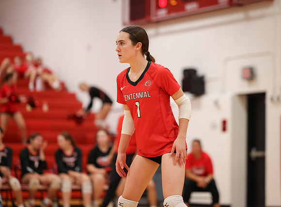 Centennial vs Osseo Girls Varsity Volleyball 189