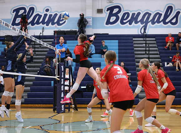 Centennial vs Blaine Girls Varsity Volleyball 137