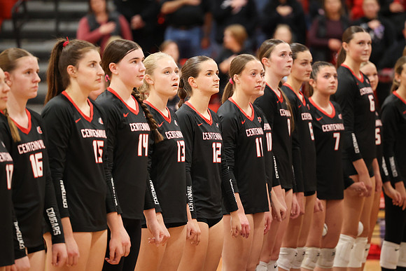 Centennial vs Coon Rapids Girls Varsity Volleyball 13