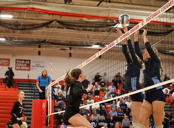 Centennial vs Blaine Girls Varsity Volleyball 137