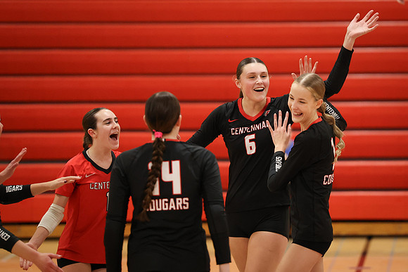 Centennial vs Coon Rapids Girls Varsity Volleyball 148