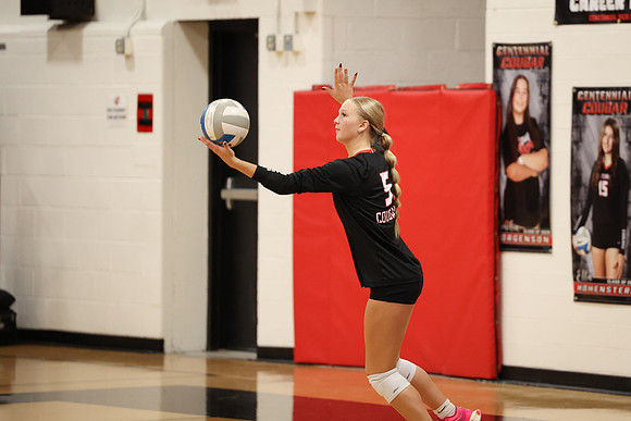 Centennial vs Coon Rapids Girls Varsity Volleyball 90
