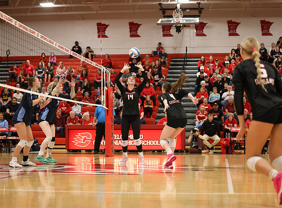 Centennial vs Blaine Girls Varsity Volleyball 265