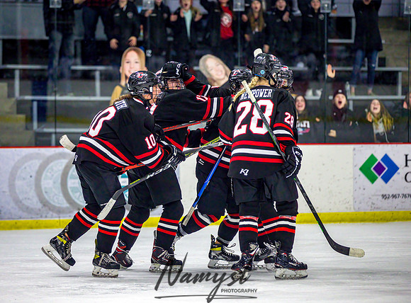 Centennial-Spring Lake Park vs Rogers Girls Varsity Hockey 444