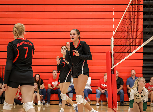 Centennial vs Mounds View Girls B Volleyball 26