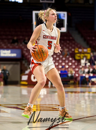 Centennial vs STMA Girls Basketball - State Tournament 198