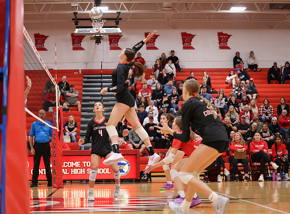Centennial vs Hopkins Girls Varsity Volleyball 71