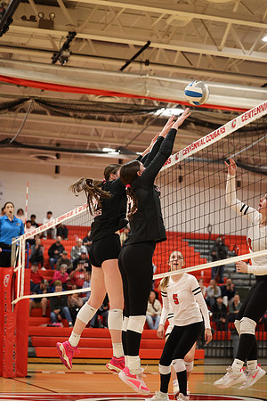 Centennial vs Coon Rapids Girls Varsity Volleyball 64
