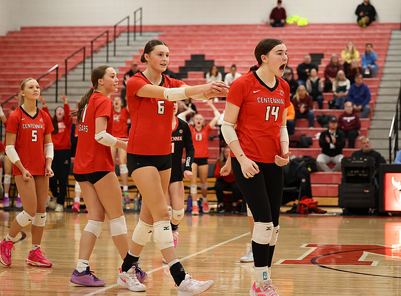 Centennial vs Anoka Girls Varsity Volleyball 343