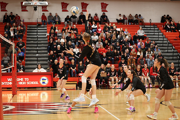 Centennial vs Coon Rapids Girls Varsity Volleyball 113