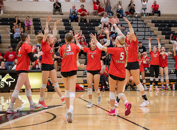 Centennial vs Andover Girls Varsity Volleyball 38