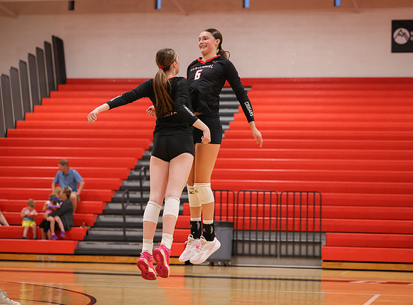 Centennial vs Osseo Girls Varsity Volleyball 82