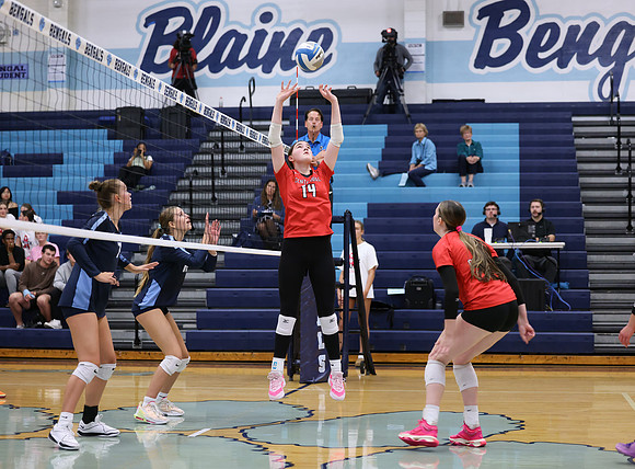 Centennial vs Blaine Girls Varsity Volleyball 116