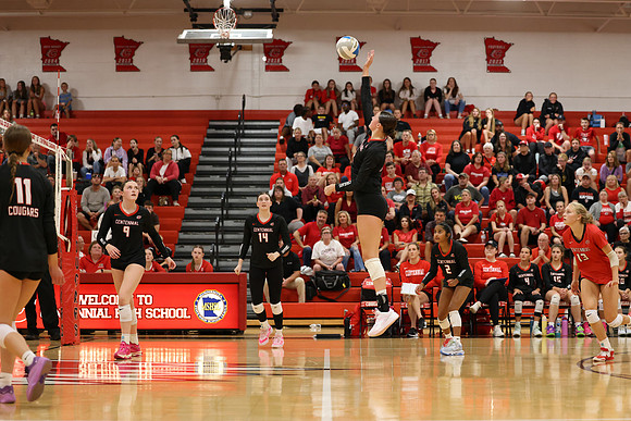 Centennial vs Cambridge-Isanti Girls Varsity Volleyball 178