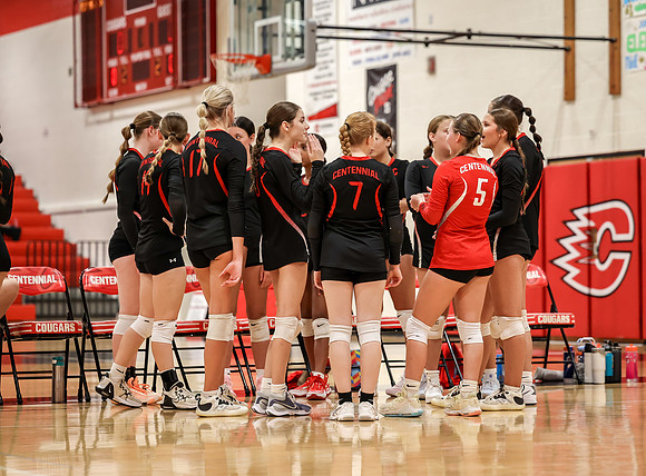 Centennial vs Mounds View Girls B Volleyball 50