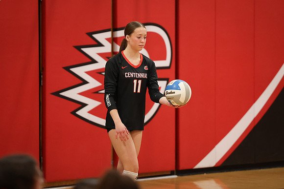 Centennial vs Coon Rapids Girls Varsity Volleyball 142