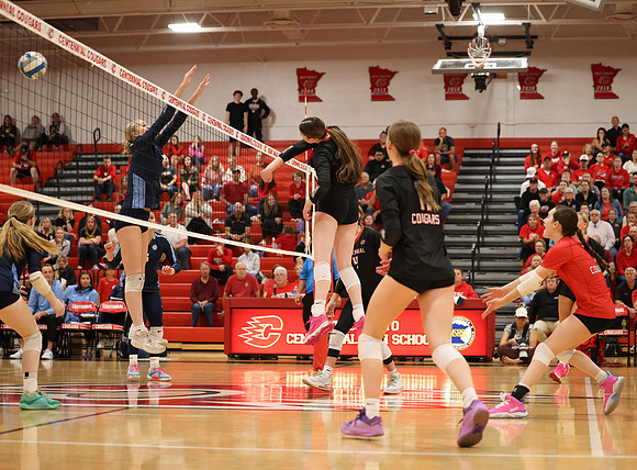 Centennial vs Blaine Girls Varsity Volleyball 283