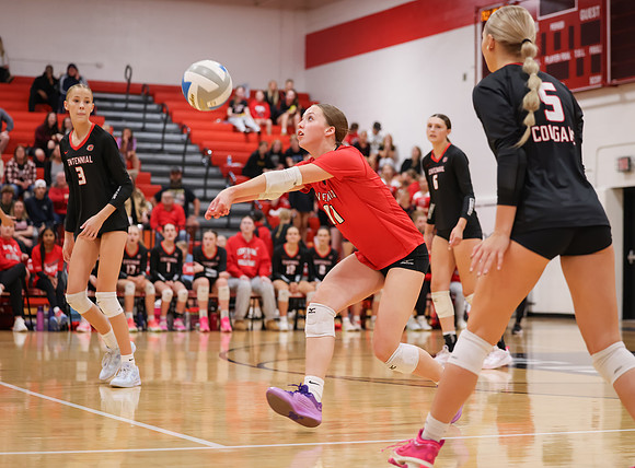 Centennial vs Hopkins Girls Varsity Volleyball 33