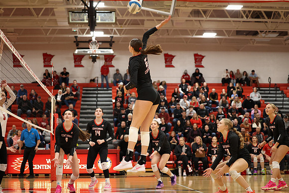 Centennial vs Coon Rapids Girls Varsity Volleyball 34