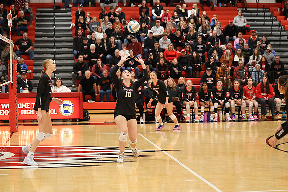 Centennial vs Coon Rapids Girls Varsity Volleyball 124
