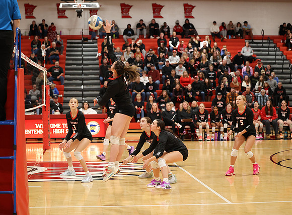 Centennial vs Coon Rapids Girls Varsity Volleyball 126