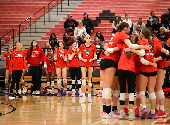 Centennial vs Anoka Girls Varsity Volleyball 370