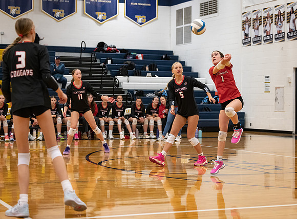 Centennial vs Totino-Grace Girls Varsity Volleyball 74