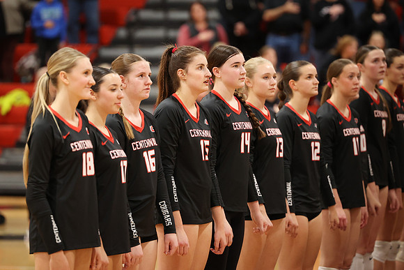Centennial vs Coon Rapids Girls Varsity Volleyball 11