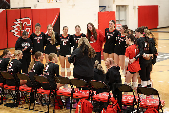 Centennial vs Coon Rapids Girls Varsity Volleyball 132