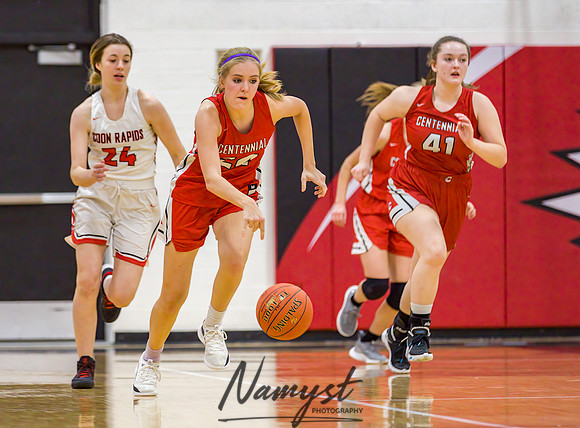 Centennial vs Coon Rapids Girls Varsity Basketball 089