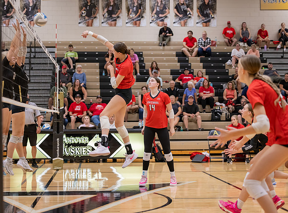 Centennial vs Andover Girls Varsity Volleyball 143