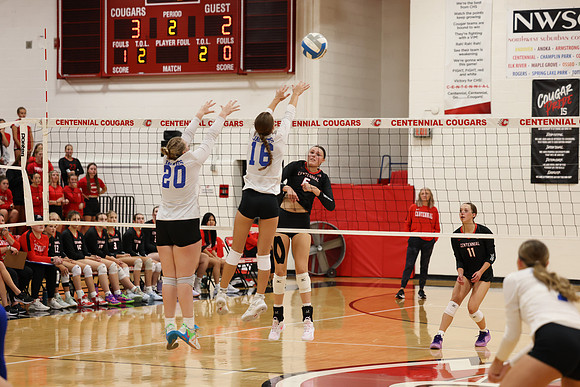 Centennial vs Cambridge-Isanti Girls Varsity Volleyball 75