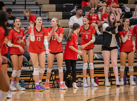 Centennial vs Andover Girls Varsity Volleyball 154