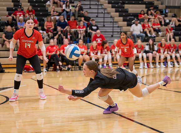 Centennial vs Andover Girls Varsity Volleyball 150
