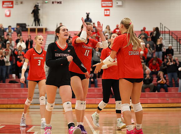 Centennial vs Anoka Girls Varsity Volleyball 242