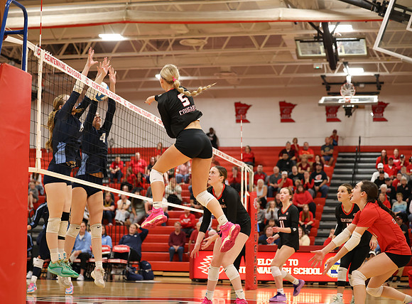 Centennial vs Blaine Girls Varsity Volleyball 287