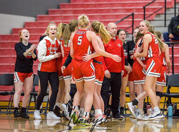 Centennial vs Andover Girls Varsity Basketball 067