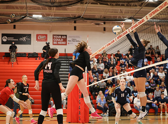 Centennial vs Blaine Girls Varsity Volleyball 149