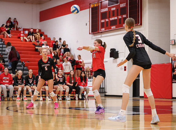 Centennial vs Hopkins Girls Varsity Volleyball 74