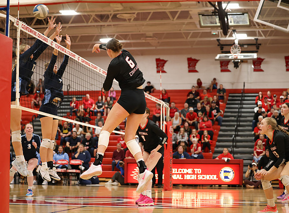 Centennial vs Blaine Girls Varsity Volleyball 259
