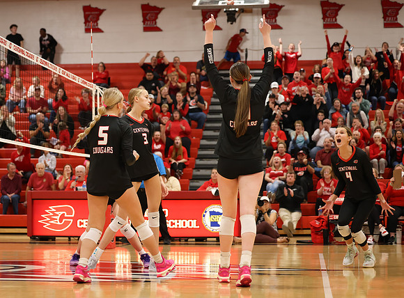 Centennial vs Blaine Girls Varsity Volleyball 299