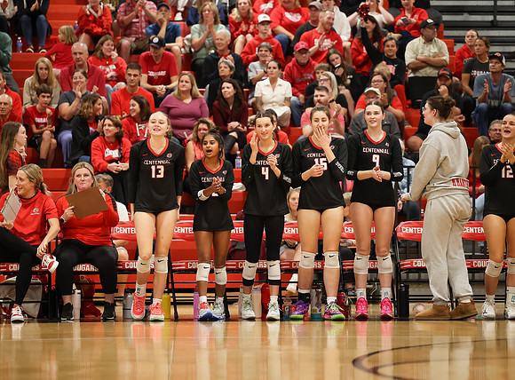 Centennial vs Blaine Girls Varsity Volleyball 216
