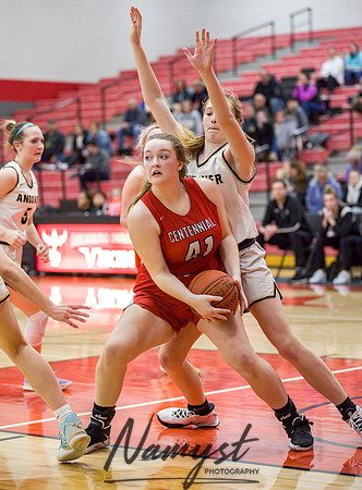 Centennial vs Andover Girls Varsity Basketball 086
