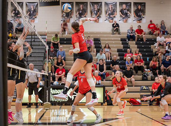 Centennial vs Andover Girls Varsity Volleyball 45