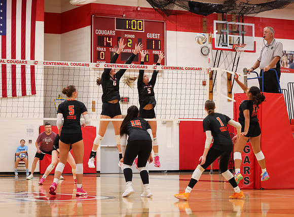 Centennial vs Osseo Girls Varsity Volleyball 126