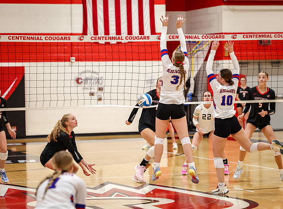 2838 Centennial vs Cambridge-Isanti Girls Varsity Volleyball