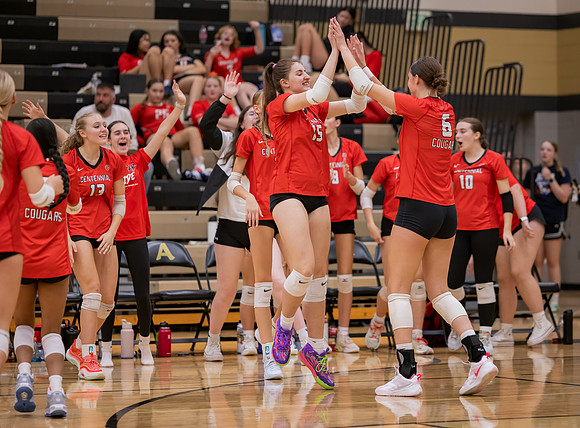 Centennial vs Andover Girls Varsity Volleyball 158