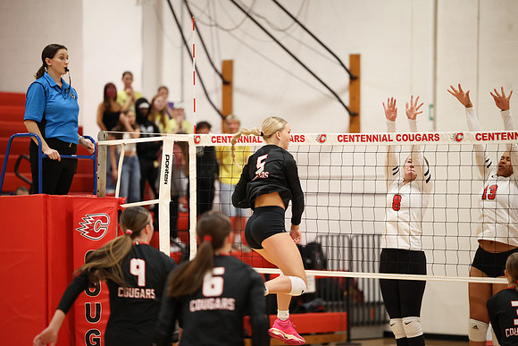 Centennial vs Coon Rapids Girls Varsity Volleyball 82