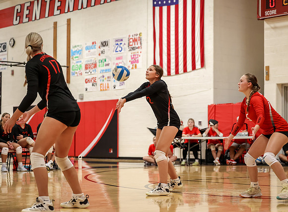 Centennial vs Mounds View Girls B Volleyball 43