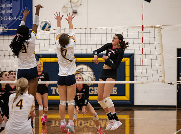 Centennial vs Totino-Grace Girls Varsity Volleyball 177